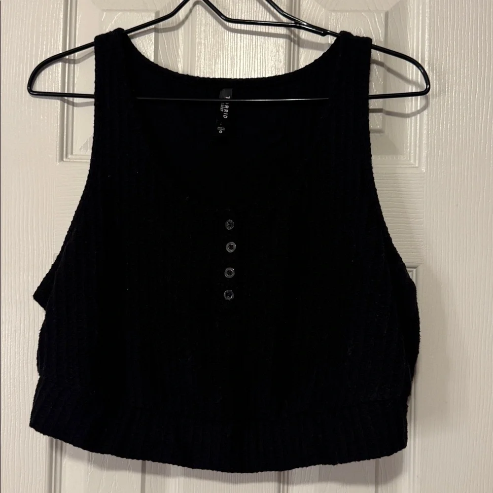 Torrid Gray, Pink, Black Super Soft Plush Waffle Crop Lounge Cami Bundle - Picture 4 of 13